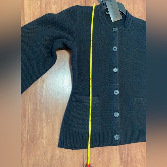 NWT Jenni Kayne Black Wool Cashmere Cooper Cardigan Size XS - Picture 9 of 12